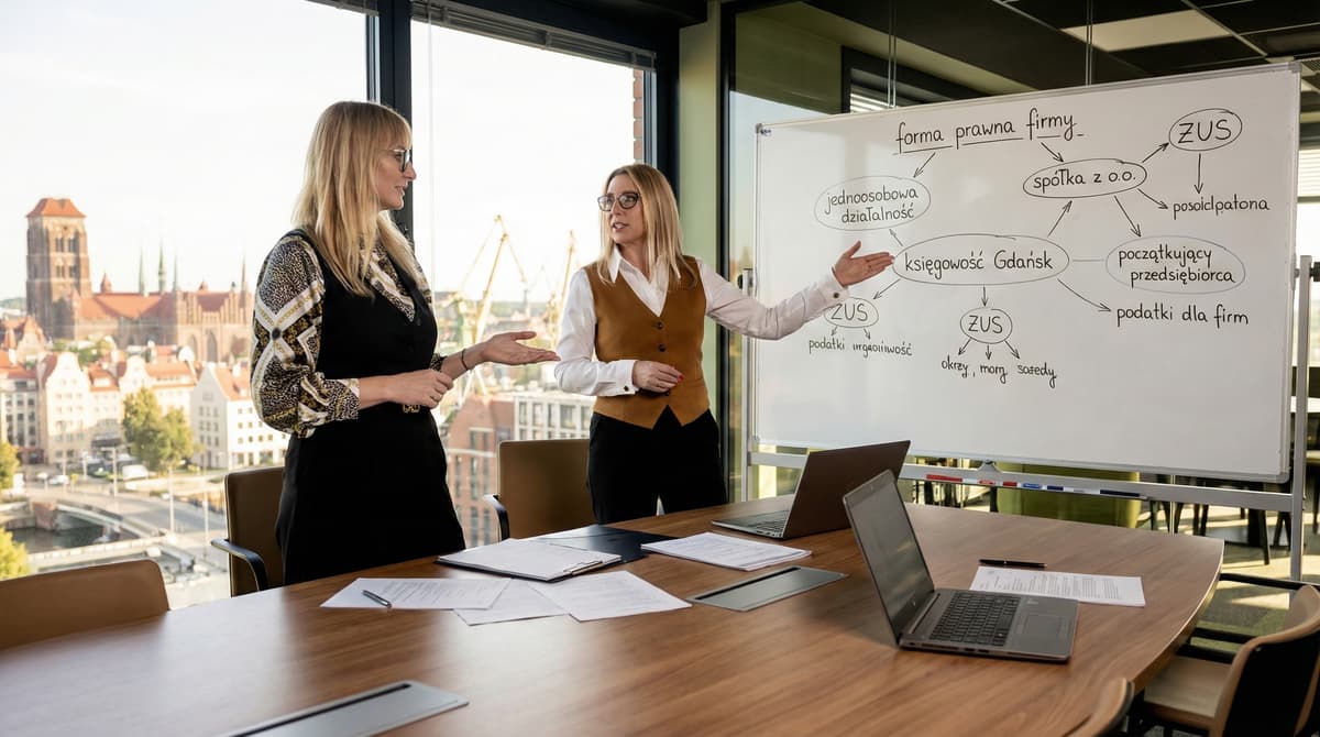 Wybór formy prawnej firmy i ZUS z Biurem Akcept Gdańsk
