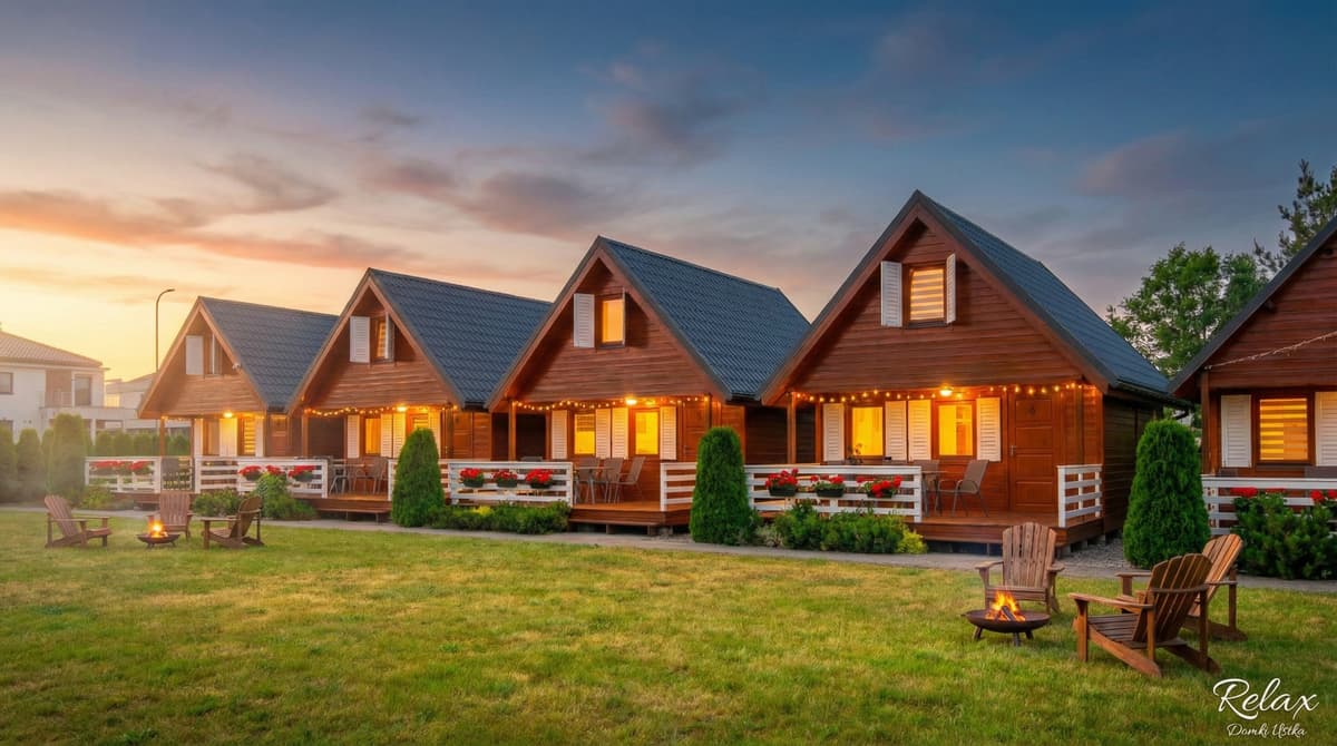 Relax Domki Ustka: Luksusowe domki drewniane, komfort i noclegi Przewłoka