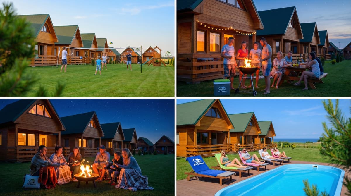 Domki Na Górnej: Duża Działka, Prywatność i Spokój w Ustroniu Morskim