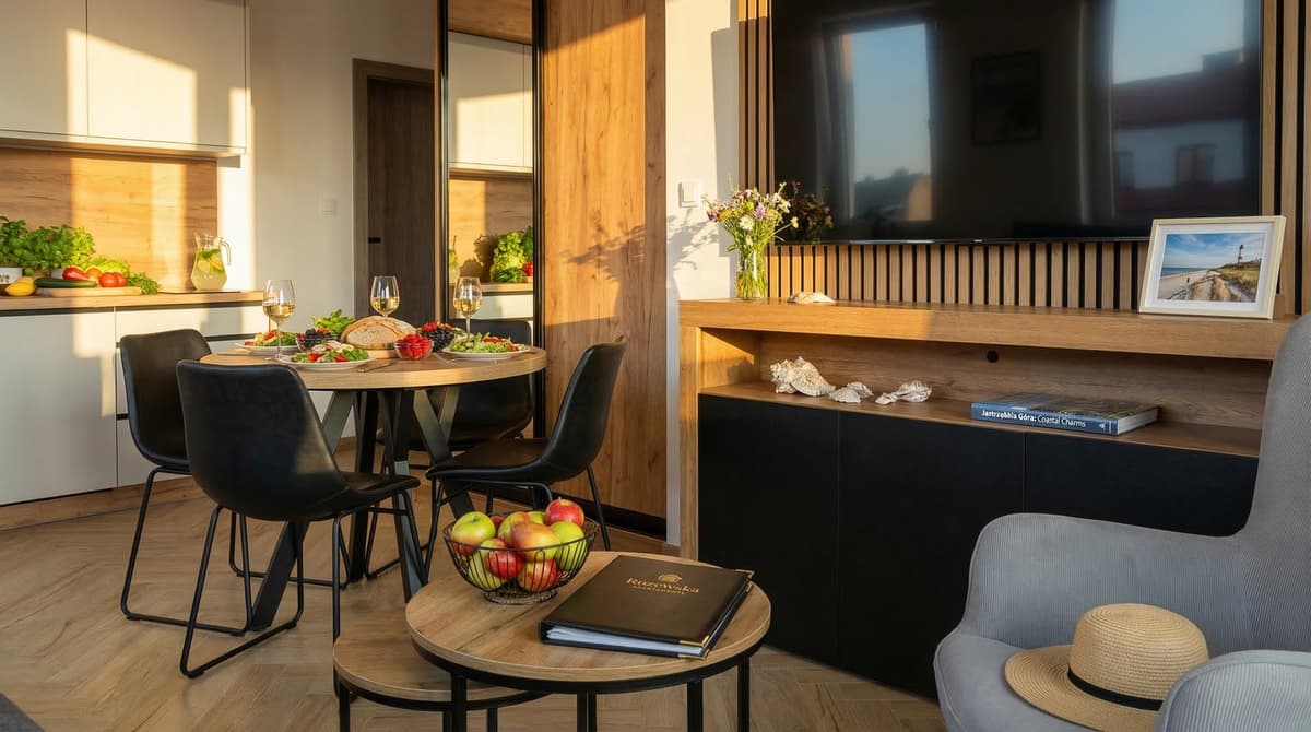 Oszczędzanie na wakacjach z apartamentem z kuchnią w Jastrzębiej Górze