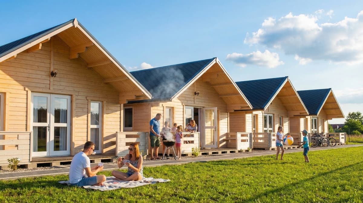 Ustka Jesienią i Zimą: Ogrzewane Domki Govinda dla Spokoju