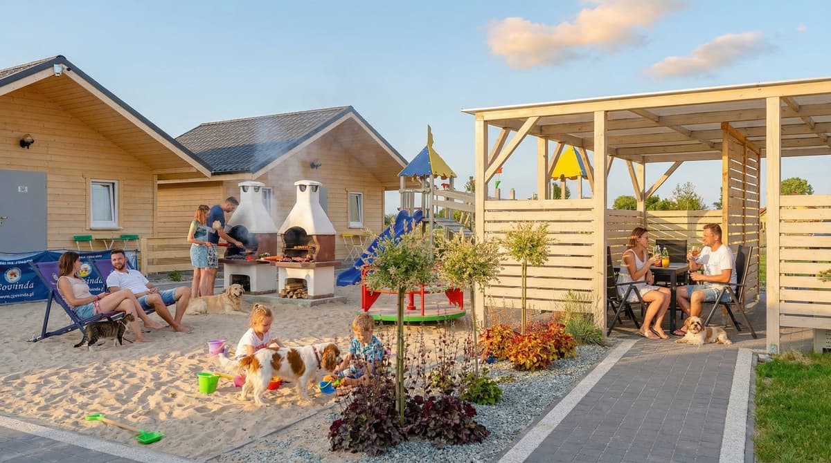 Wakacje z psem Ustka: Domki Govinda – przewodnik