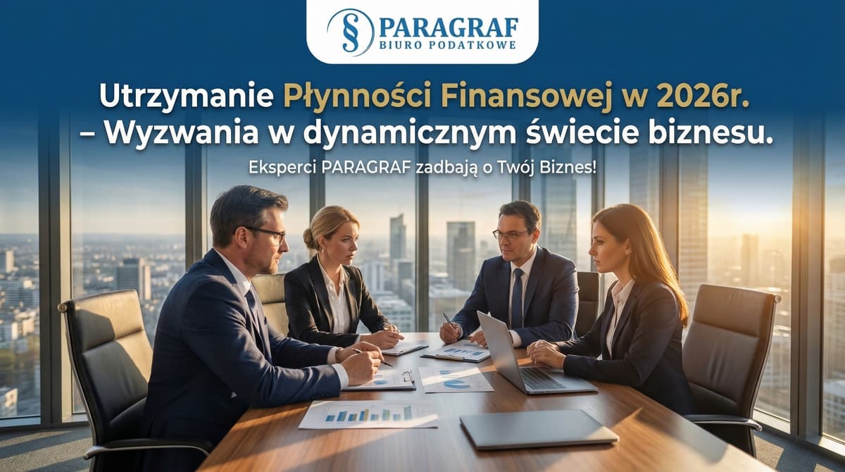 Płynność finansowa w 2026: Porady Biura Podatkowego Paragraf