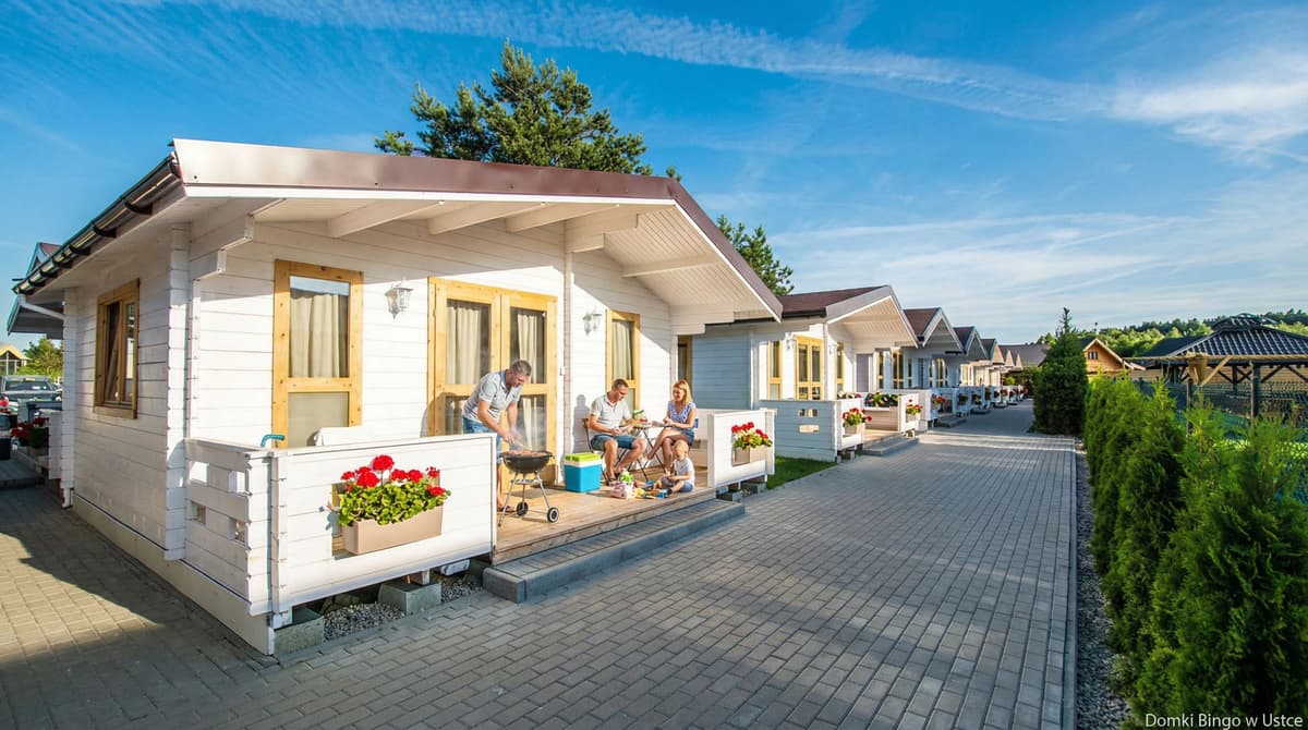 Aktywny wypoczynek Ustka: Domki Bingo – trasy rowerowe, nordic walking