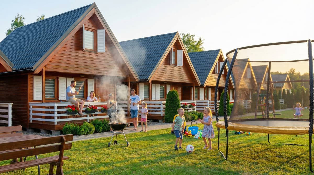 Relax Domki Ustka: Wakacje w Naturze, Przewłoka Plaża, Odpoczynek w Lesie