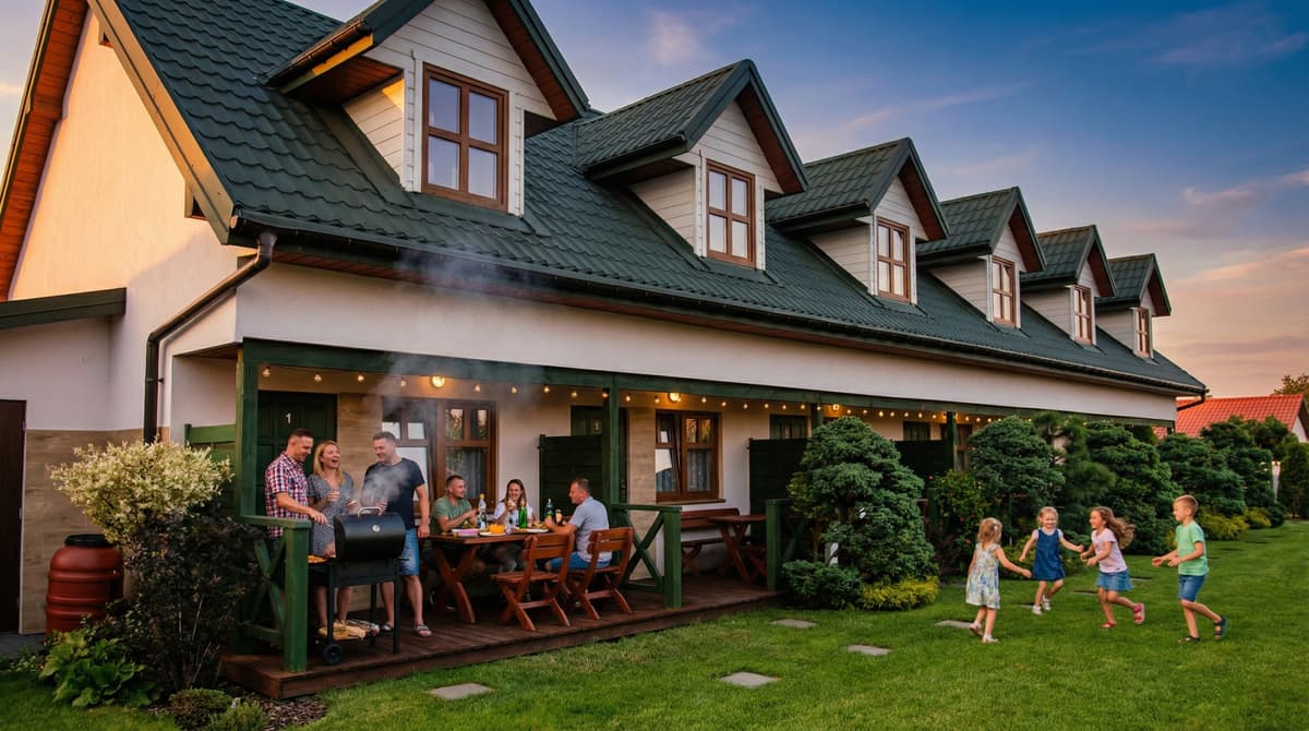 Barbados Sarbinowo: Domki letniskowe, wakacje z dziećmi, prywatność