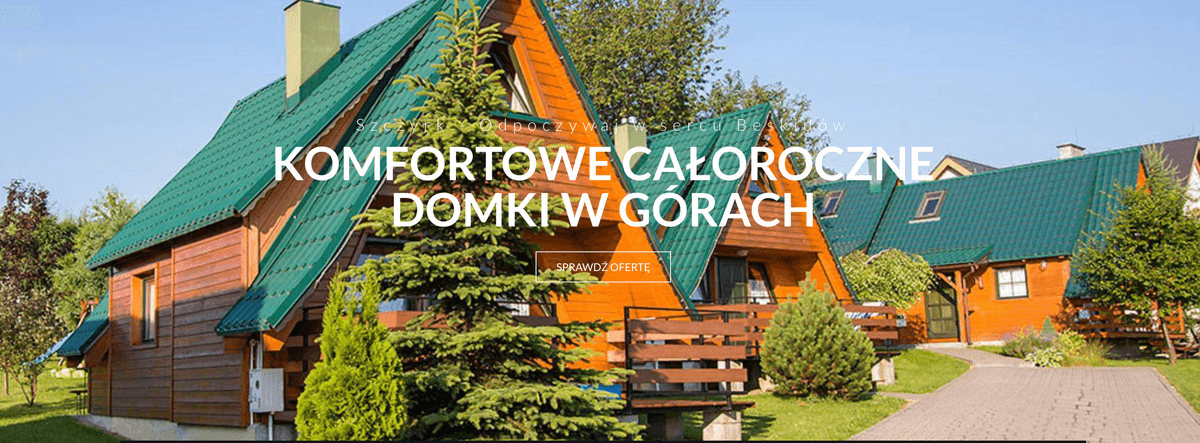 Domki Całoroczne u Eli banner