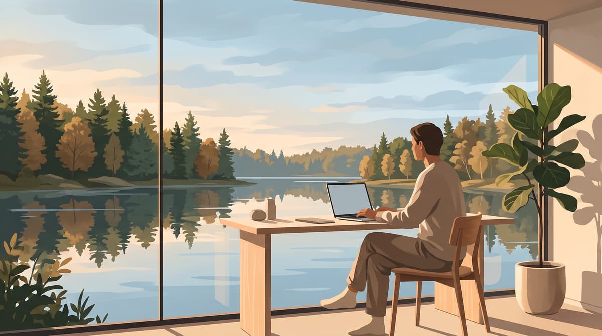 Workation Kaszuby: Praca Zdalna nad Jeziorem w Willi Gowidlina